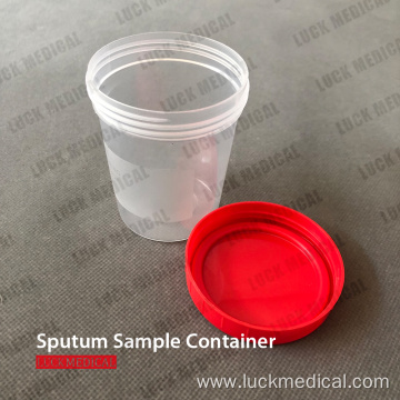 Virus Sampling Sputum Cup Plastic Specimen Container